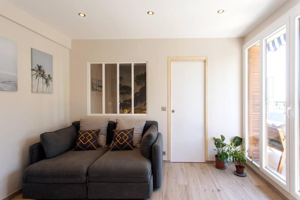 L36 Sea View Terrace 10Min Walking To Sea/Parking & Ac Apartment นีซ ภายนอก รูปภาพ